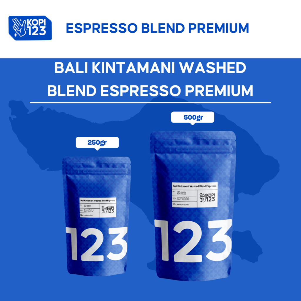 

KOPI BALI KINTAMANI WASHED BLEND ESPRESSO PREMIUM 250GR