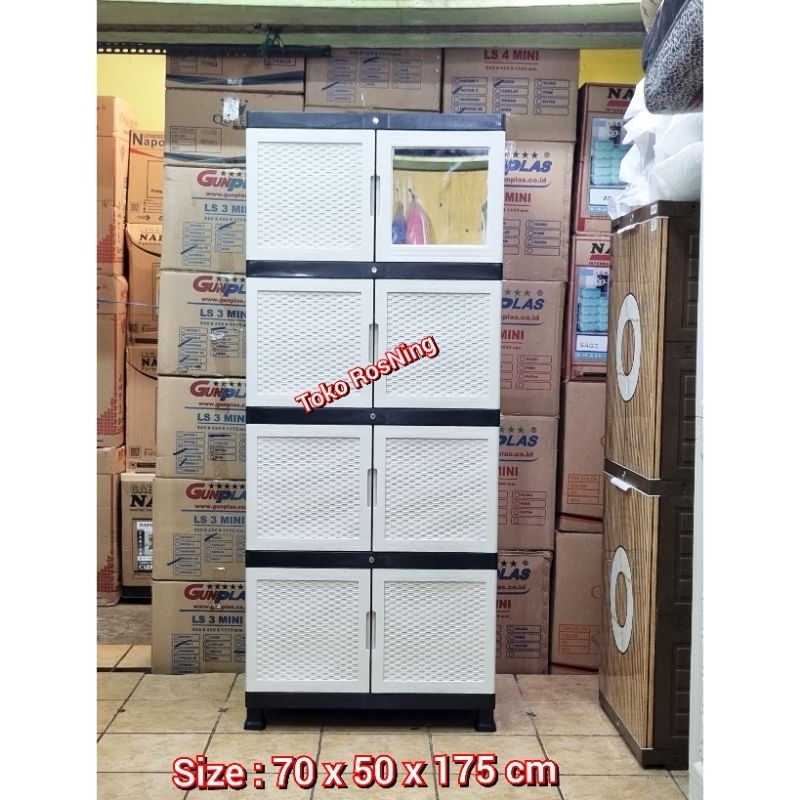 lemari plastik jumbo susun 4