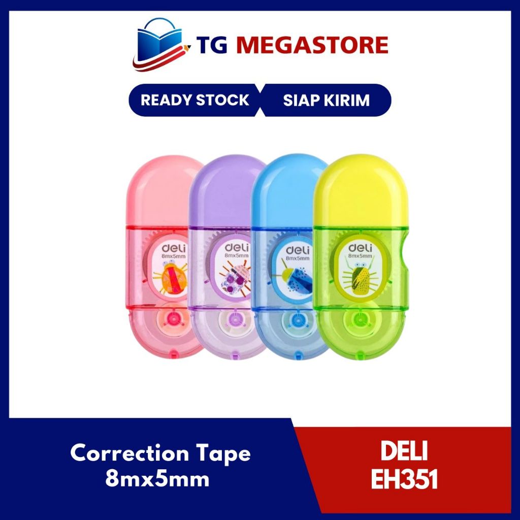 Tipe-X Kertas DELI COMiKO Correction Tape 8mx5mm - EH351