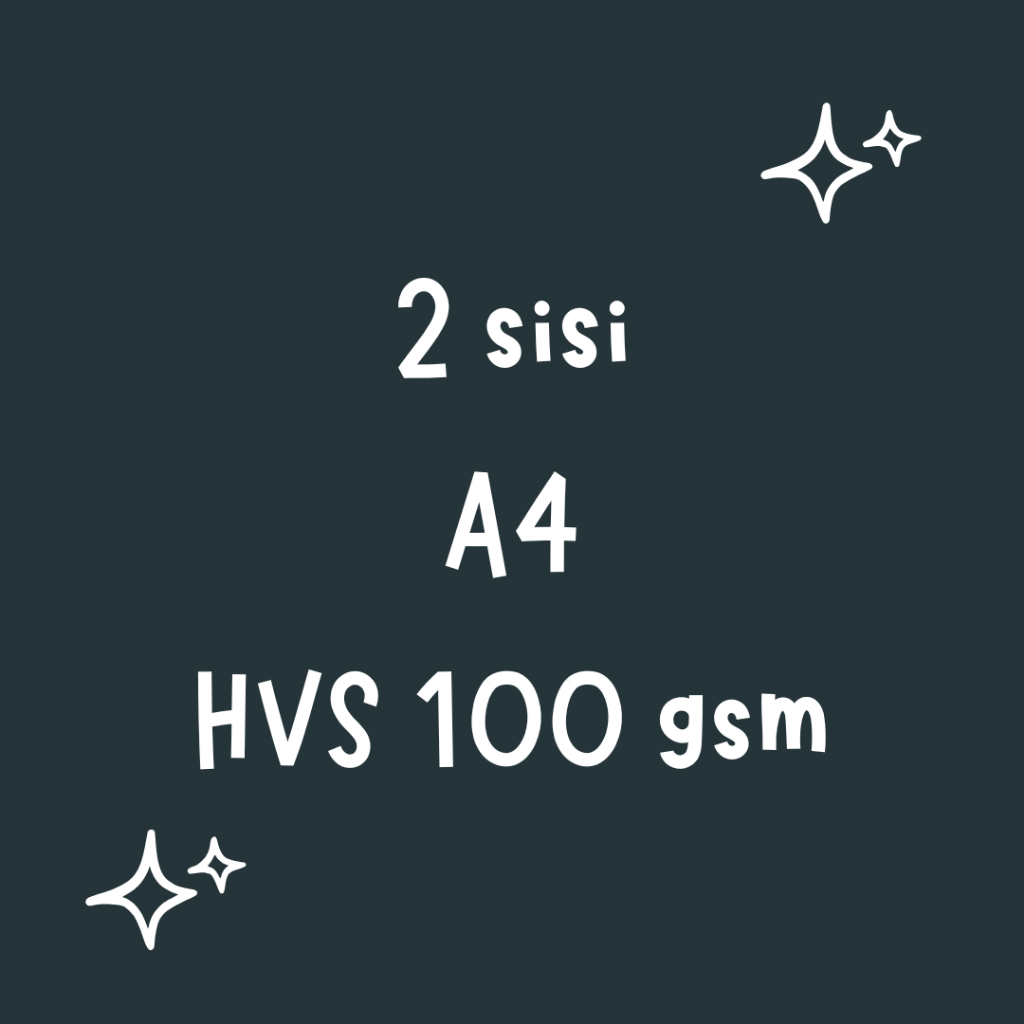 

[2 SISI 100g] CETAK HVS A4 MURAH