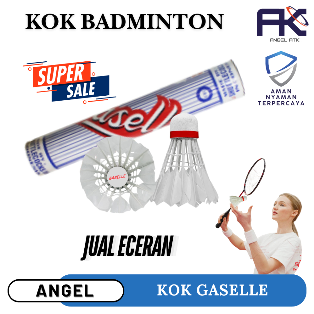 Banting Harga Kok Badminton / Eceran / Kok Bulutangkis / Kualitas Super Bagus / Kok Raket Murah / Ba