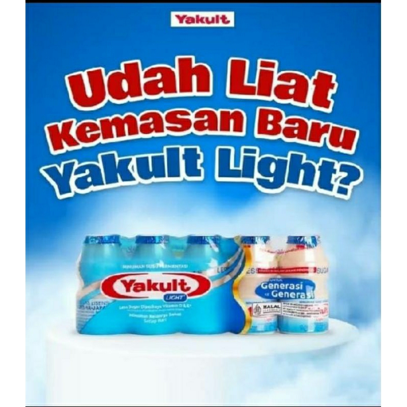 

Yakult light kandungan gula lebih sedikit harga 1ball