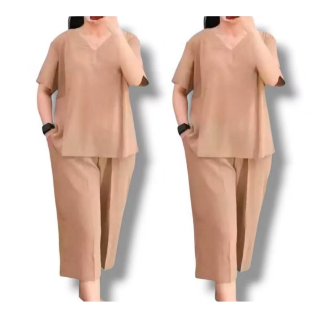 Setelan Crinkle Airflow || Setelan Baju Wanita Kekinian || One Set Crinkle Airflow Original Premium 