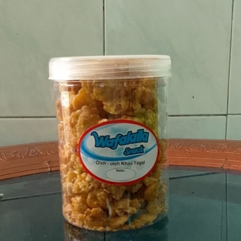 

Kue Lebaran Toplesan Camilan Hari raya Emping Manis gurih 800ml