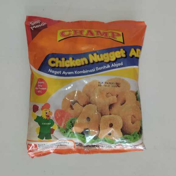 

CHAMP Chicken NUGGET ABC 225 gr Naget Ayam Huruf