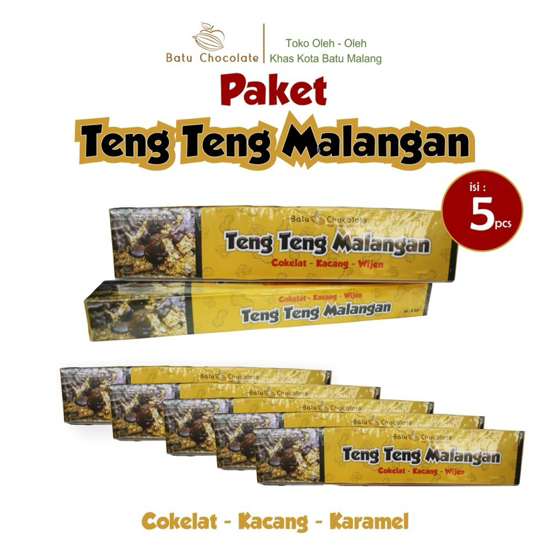 

Batu Chocolate - Paket Teng Teng Malangan Isi 5 pcs