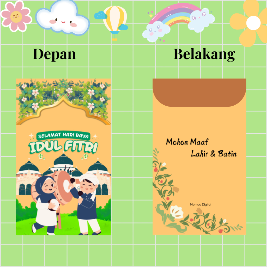 

Amplop Lebaran Aesthetic isi 30-40 tebal