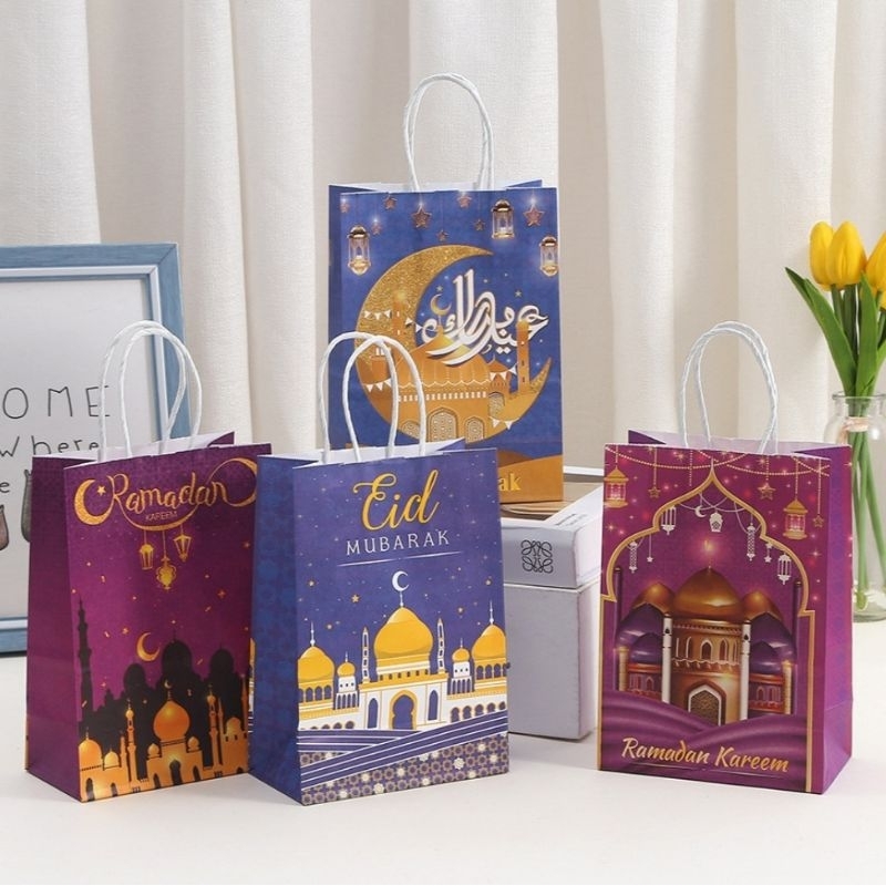 

Paper Bag Kertas Goodie Bag Hampers Ramadan Kantong Sovenir Hari Raya Kantong Kue Murah