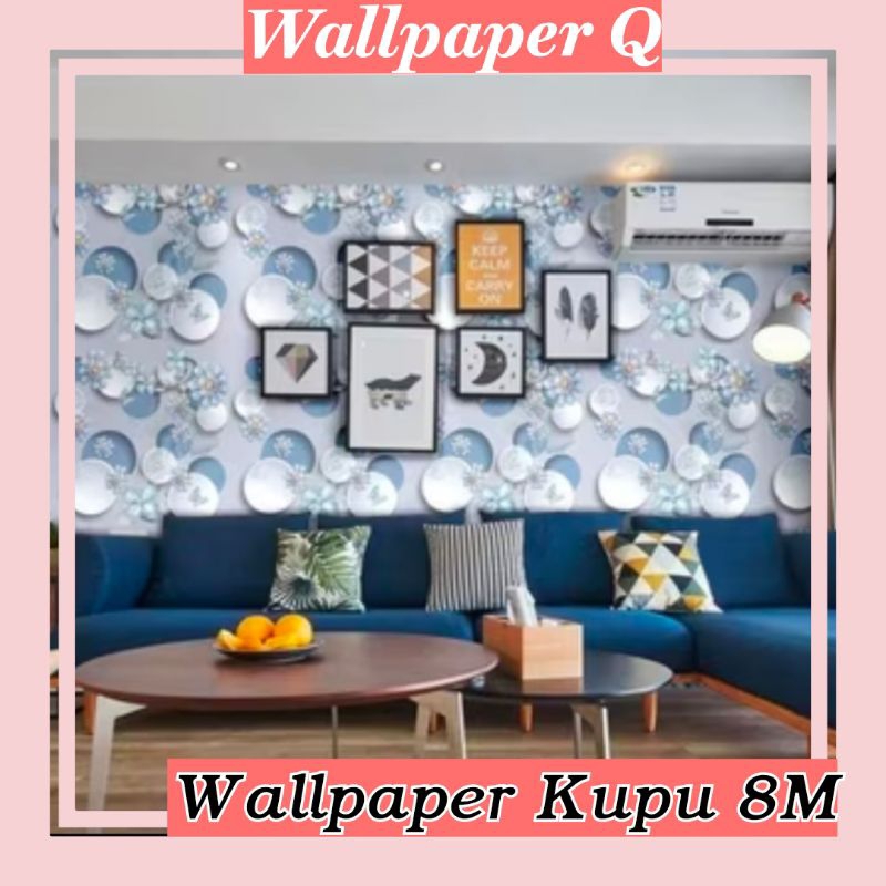 Wallpaper Motif Kupu 10M Wallpaper Minimalis Aesthetic Elegant Wallpaper RuangTamu KamarTidur