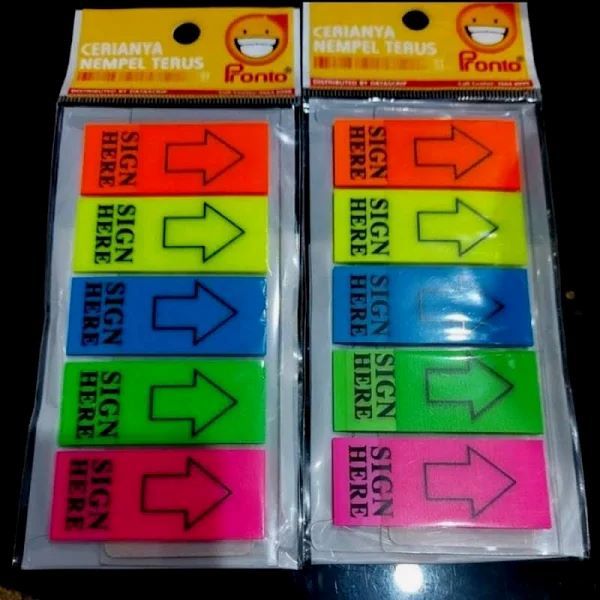 

Sticky Note PRONTO Warna Tanda Sini 5 Warna 20 Lembar