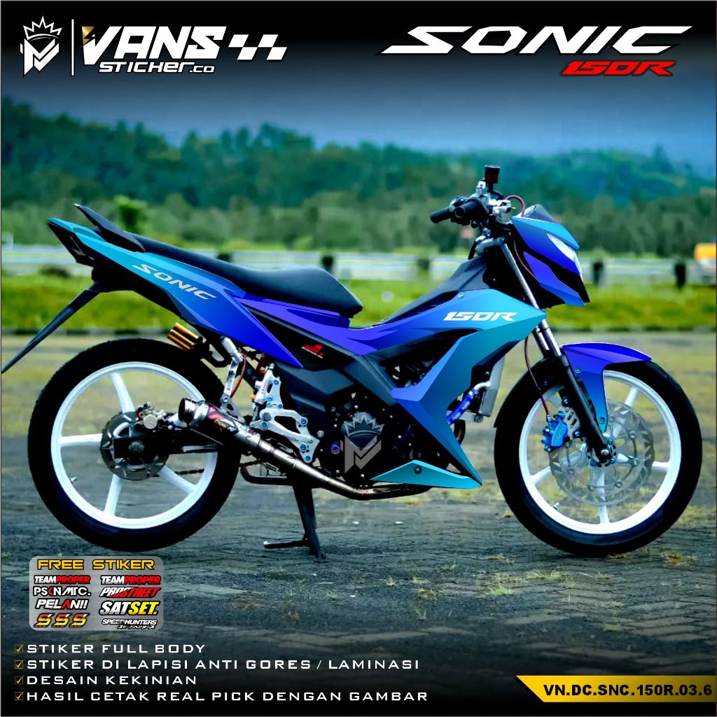 (COD PROMO) Decal Stiker HONDA SONIC 150R full Body - Stiker Variasi full Body Motor SONIC 150R