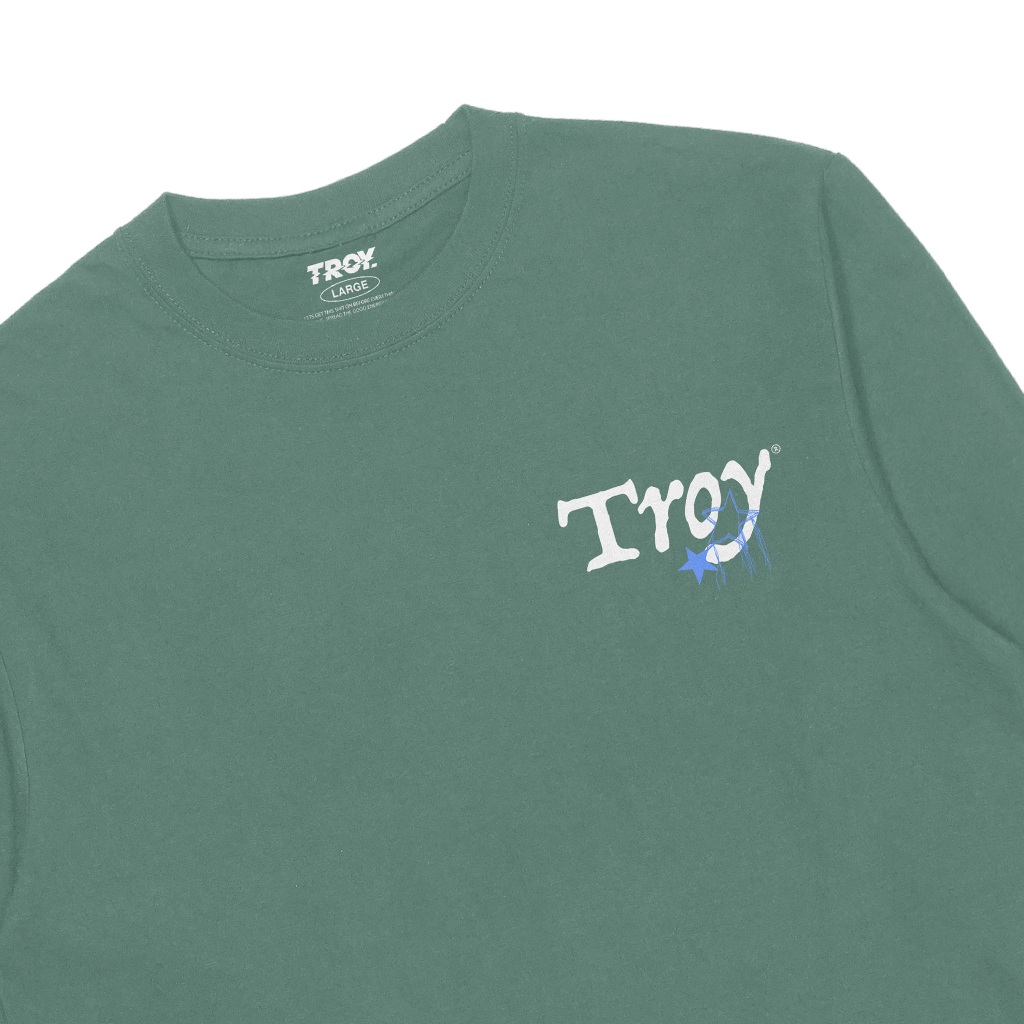 Troy Company Double Layer Long Sleeve Mineral Green Star Lines DS 2983