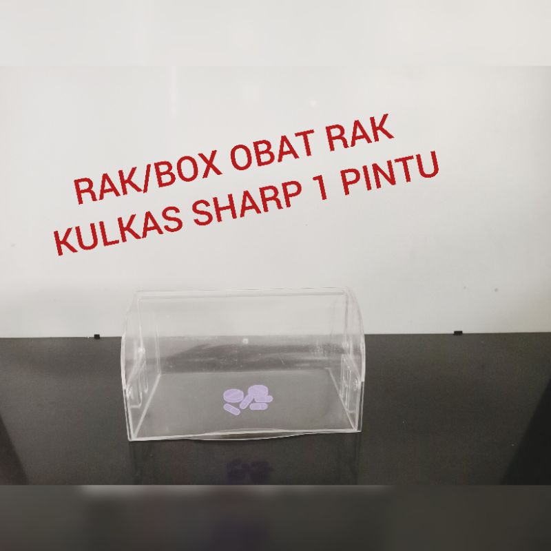 RAK/BOX TEMPAT OBAT KULKAS SHARP 1 PINTU.JUMBO.SECOND ORIGINAL