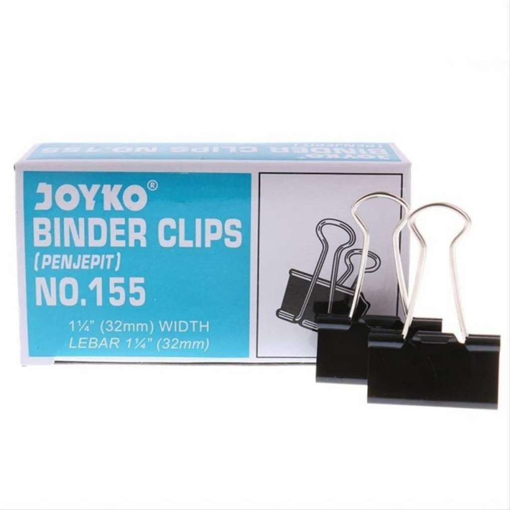 

Joyko Binder Clips 32mm isi 12 Pcs No. 155