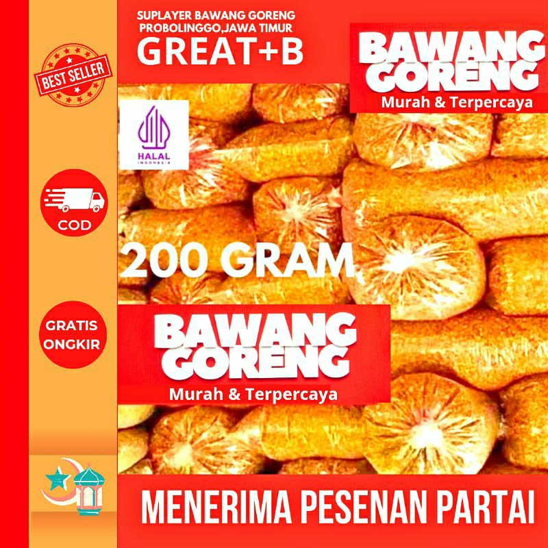 

Bawang Goreng 200 Gram Graet+B
