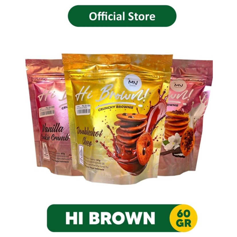 

Hi Brown Doubleshot Choco Vanilla Cookie 60gr | Oleh Oleh Khas Batu Malang - 119005