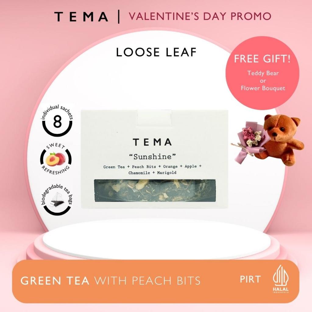 

Sunshine - Peach Green Tea - TEMA Tea Jar - 15 Servings