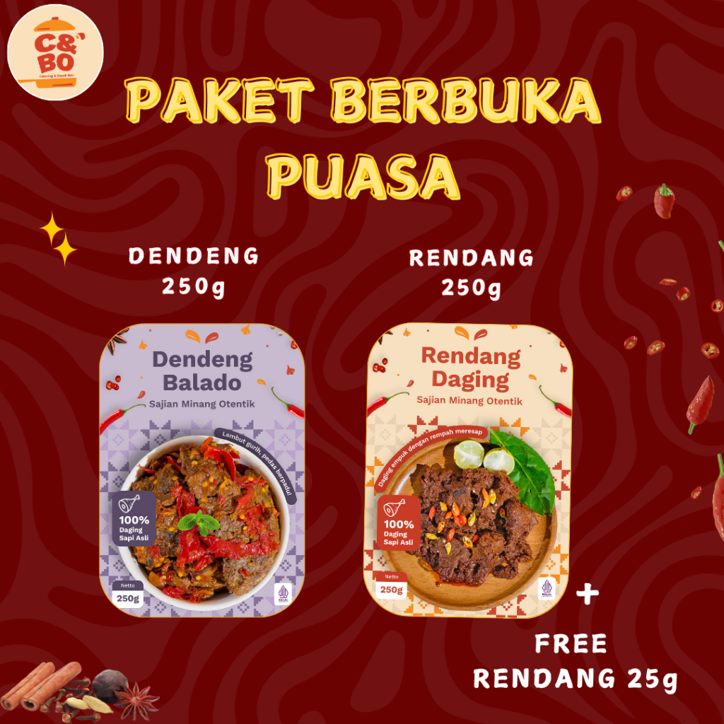 

PAKET BERBUKA PUASA RENDANG DENDENG 250gr