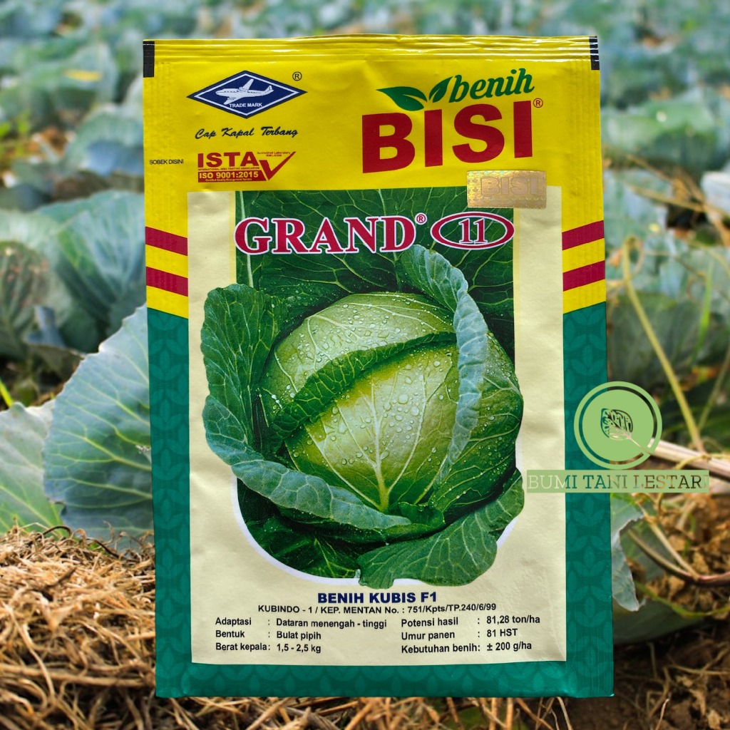 Benih Kubis F1 GRAND 11 15gram | Benih Kubis Grand 11 Benih BISI