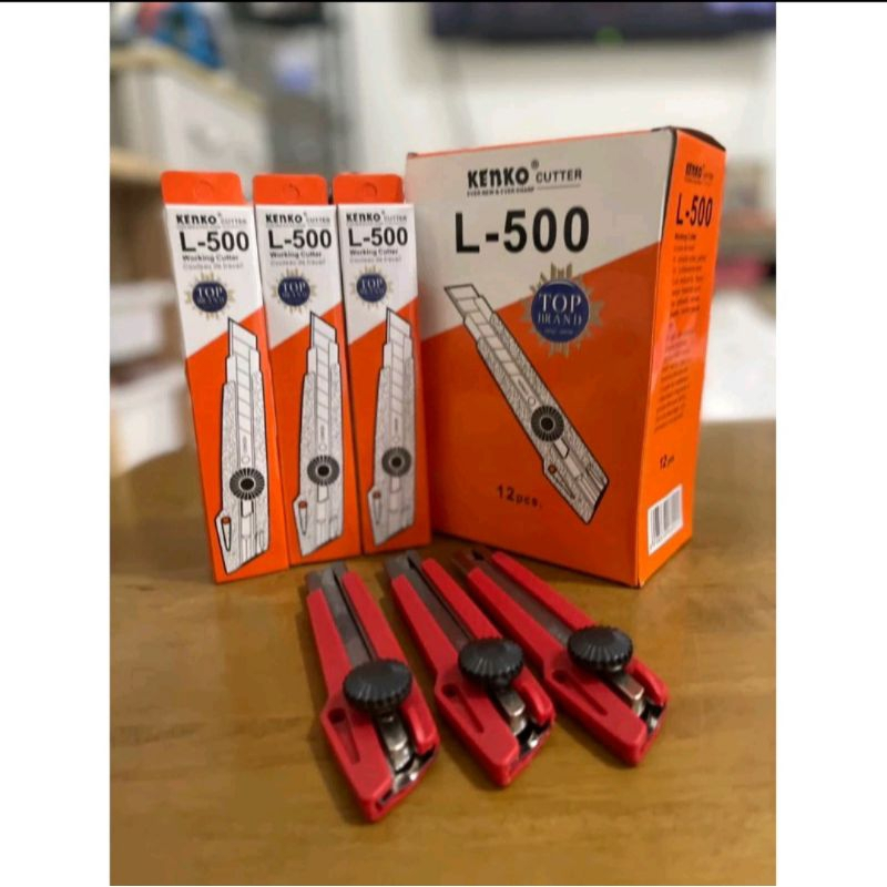 

Cutter KENKO L 500 Besar Pisau Cutter Merah Original