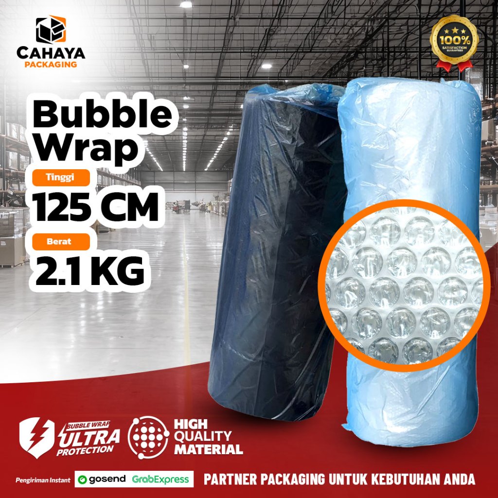 

Cahaya Packaging - Bubble Wrap 2.1Kg - Kuat Murah & Bagus