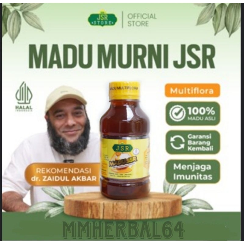 MADU MURNI JSR - MULTIFLORA - HERBAL IMUN 100% DR ZAIDUL AKBAR MADU PREMIUM JSR