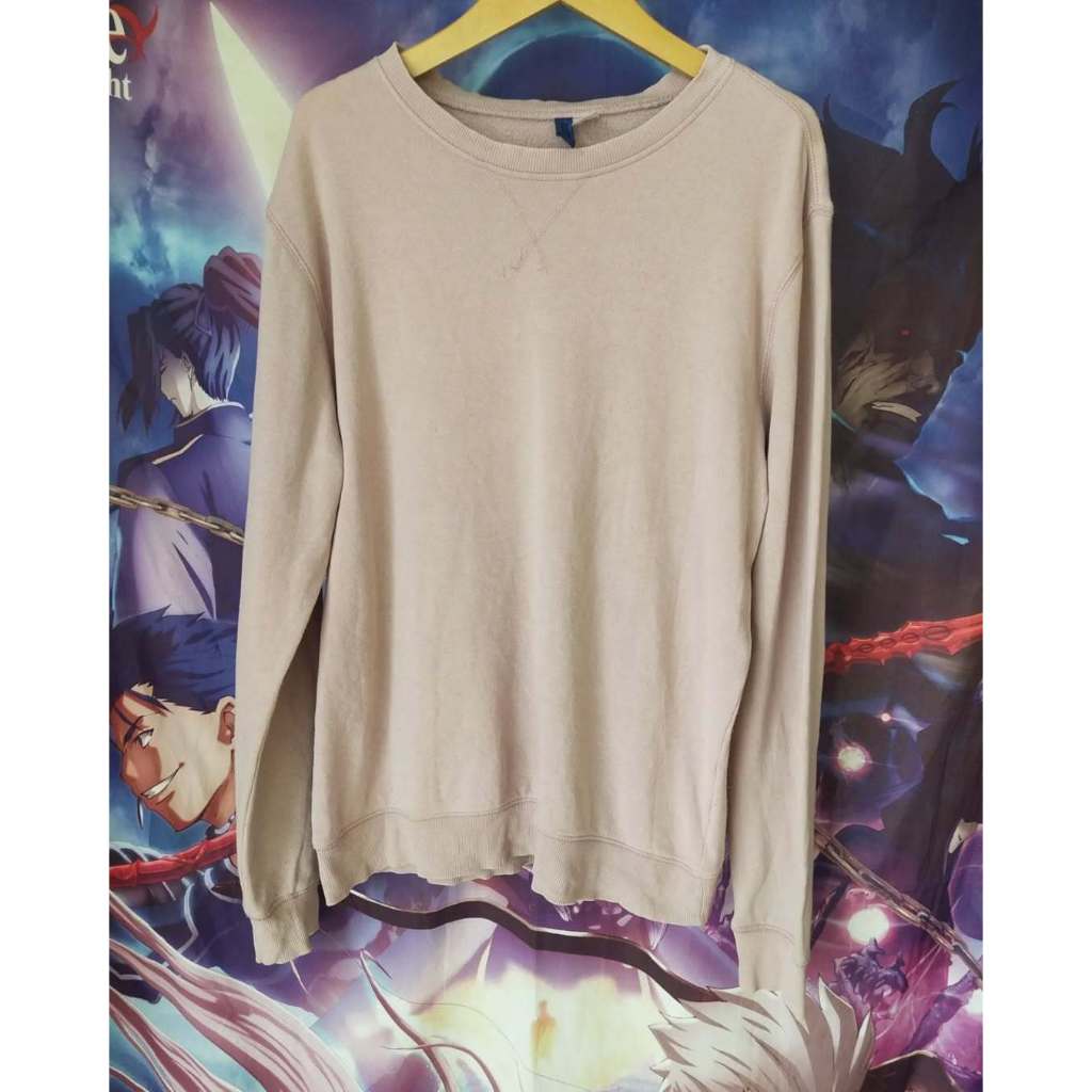 HnM Lilac Basic Crewneck Jaket Sweater Original Second Merch Japan Korea Brand Vintage Retro Y2K USA