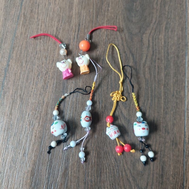 GANTUNGAN HP GANTUNGAN KUNCI LUCKY CAT PIGGY KUCING KEBERUNTUNGAN
