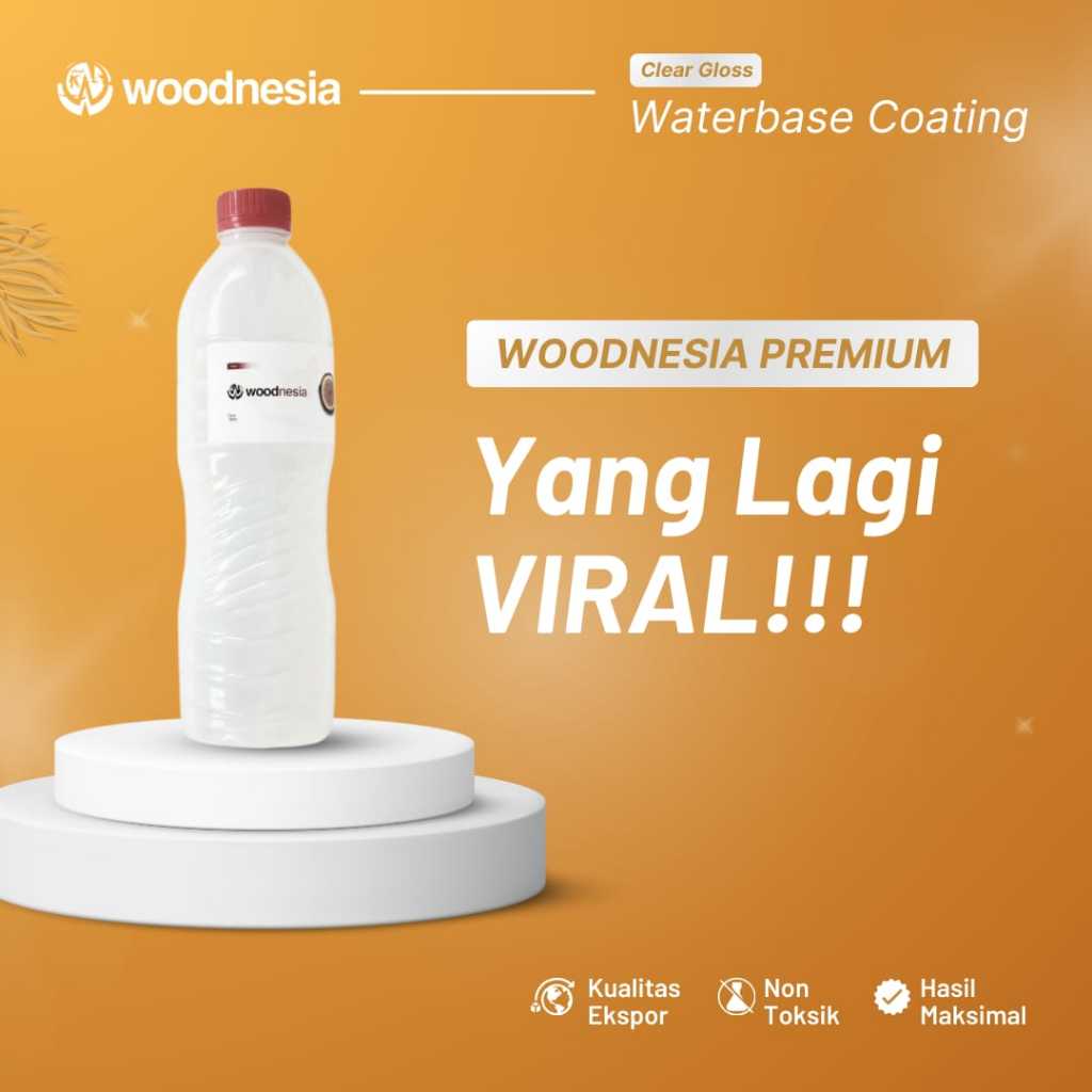 Cat Cleargloss Waterbased 500gr Pakai Air Woodnesia Pernis Varnish