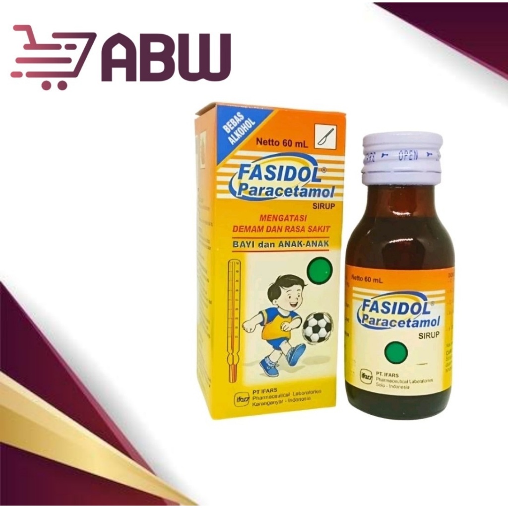 [A] Fasidol Sirup 60 ml - Sirup Paracetamol Demam Anak [IFARS]