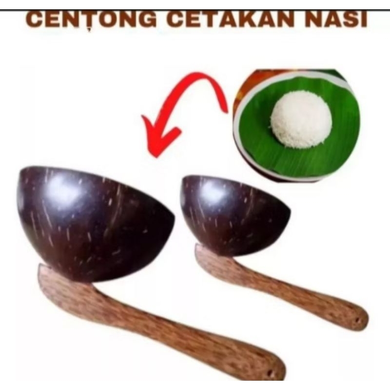Centong Nasi Batok Kelapa /Centong Rumah Makan Padang Batok Kelapa