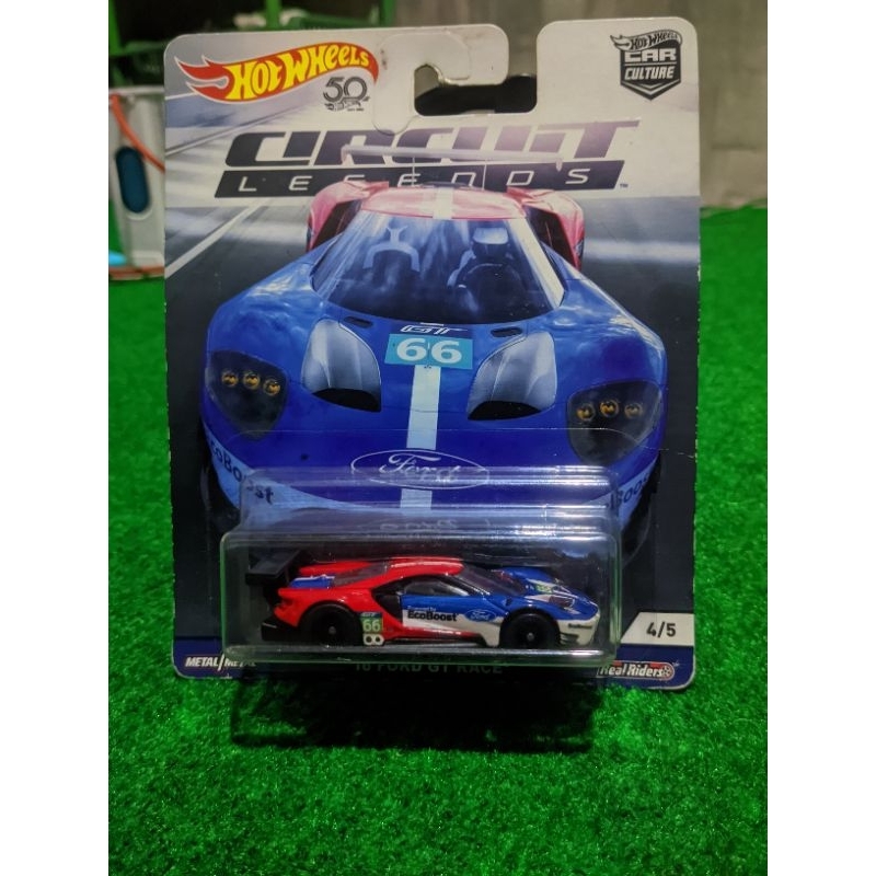 Hot Wheels Car Culture Circuit Legends '16 Ford GT Race 4/5 Made In Thailand 2018 Mattel