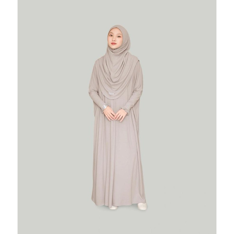 Khalewale heelan dress sz L warna taupe