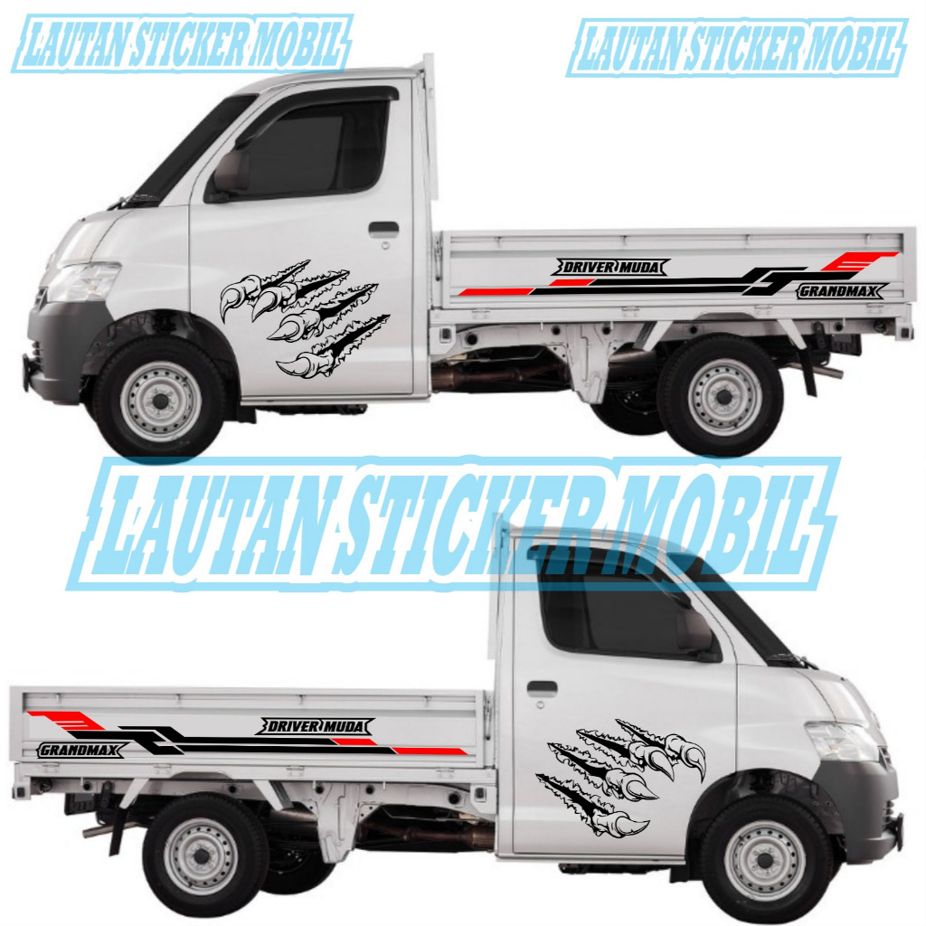 Stiker Cutting Mobil Pickup Grandmax Stiker Striping List Grandmax Stiker Variasi Bodi Samping Picku