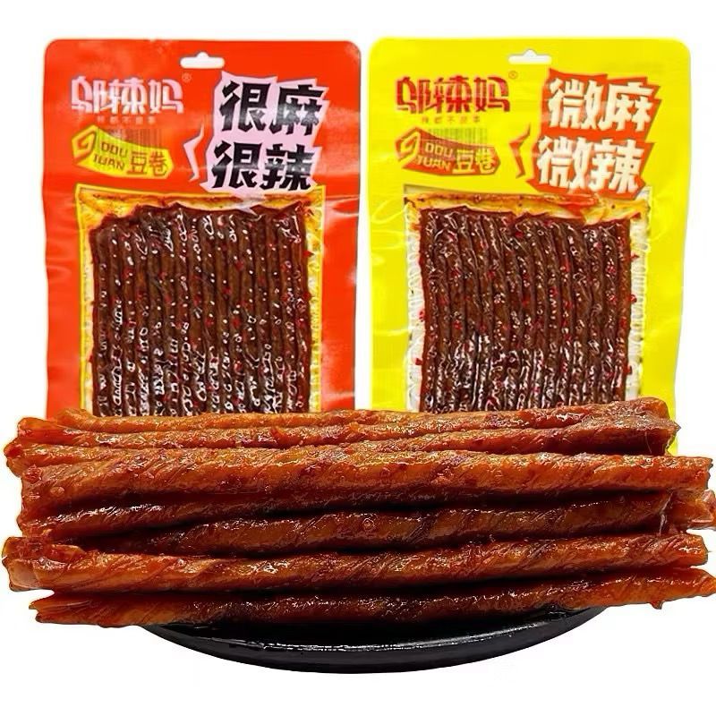 

Stick pedas Spicy tendon tofu Vegetarian / Snack Viral kulit kembang tahu gulung gluten spicy tofu vegetarian