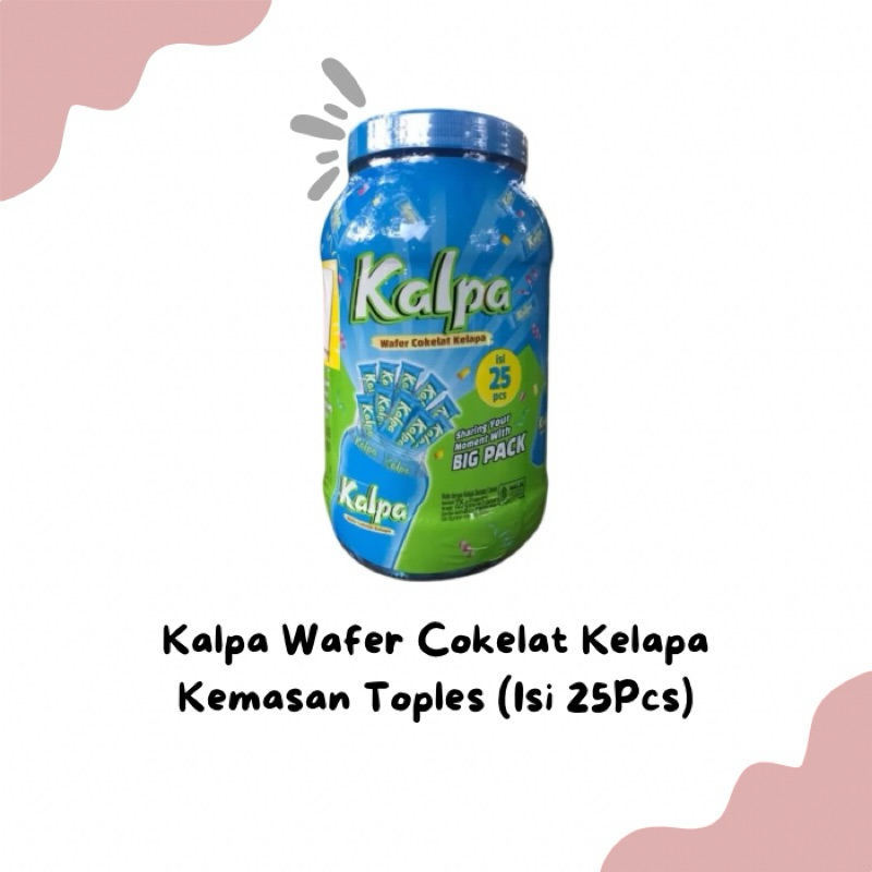 

Kalpa Wafer Cokelat Kelapa Kemasan Toples Isi 25Pcs (FREE GELAS) per Karton