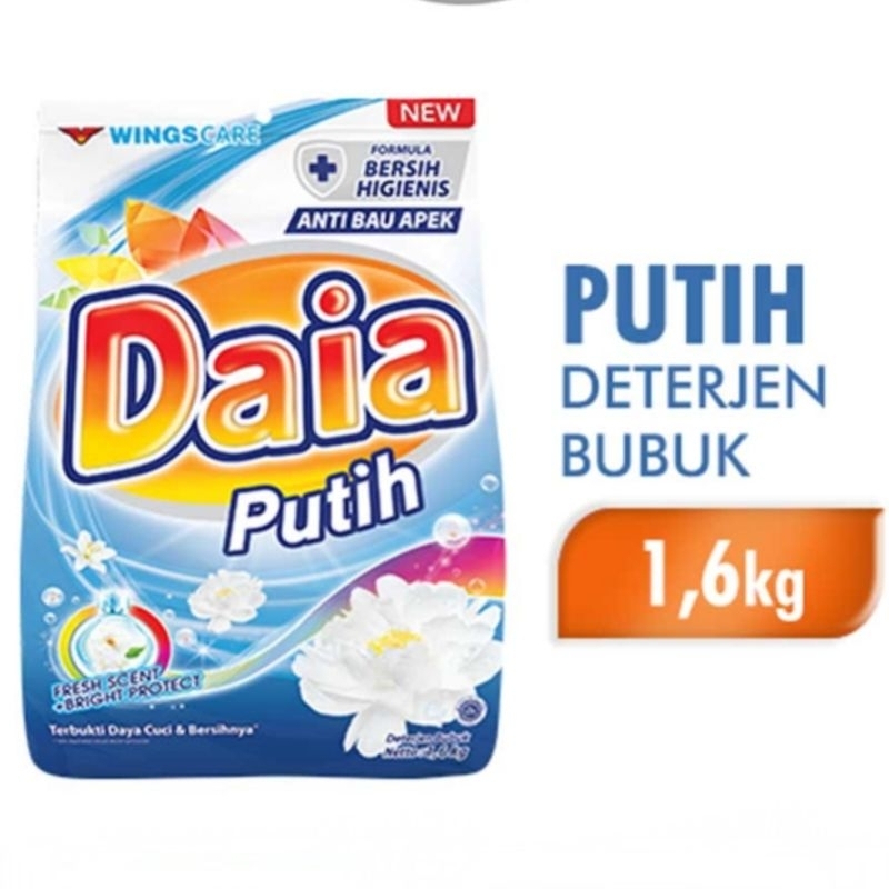 DETERGEN DAIA DETERJEN DAIA SABUN CUCI BAJU BUBUK 1.5KG / 1.6KG