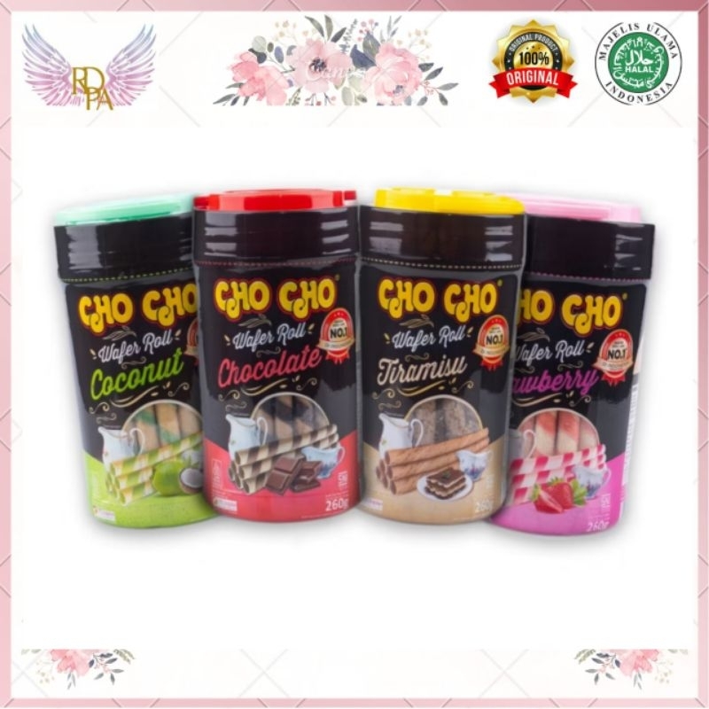 

(SURABAYA) Cho Cho Wafer Stick- Roll - Chocolate - Tiramisu - Strawberry - Coconut. Nabati Big Rolls Wafer Keju Kaleng 191gr. Big Rolls Wafer Stick Kaleng 191gr