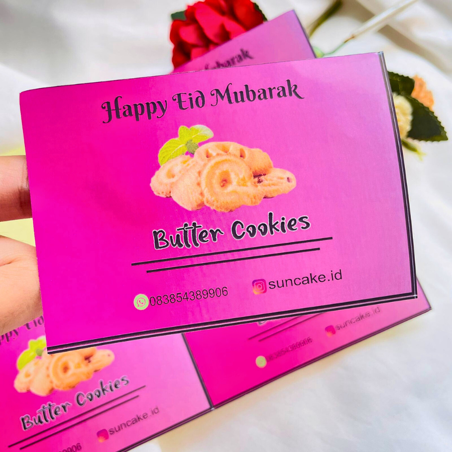 

STIKER KUE LABEL, KUE KERING, KUE KERING TOPLES, KUE LEBARAN persegi