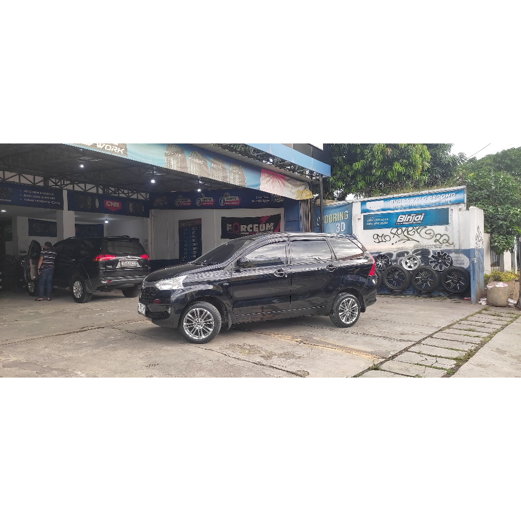 paket velg plus ban accelera 205 55 r16 untuk mobil avanza use velg hsr alkani ring 16