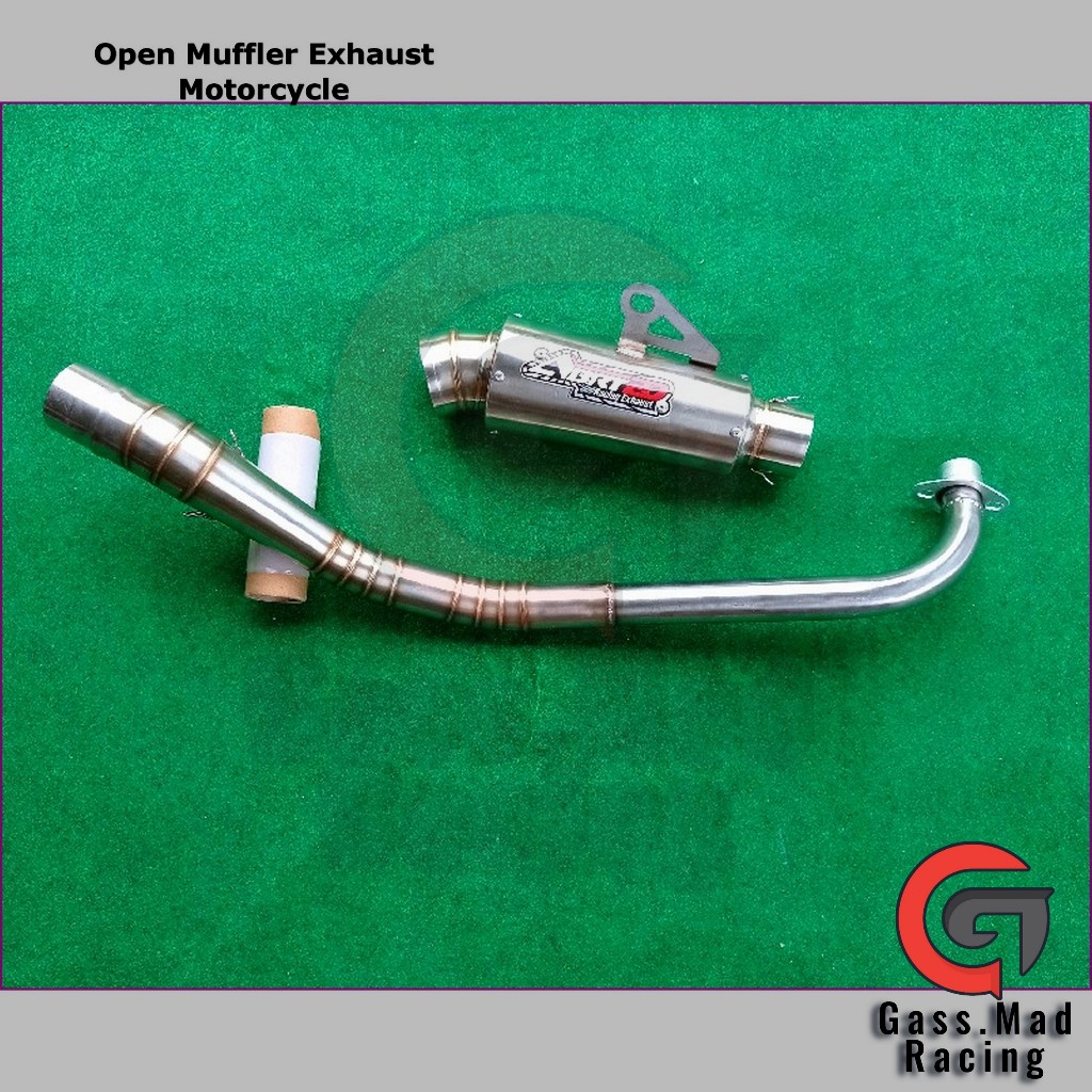 Gass.Mad Racing Open Muffler Exhaust Sleep Engine Motorcycle