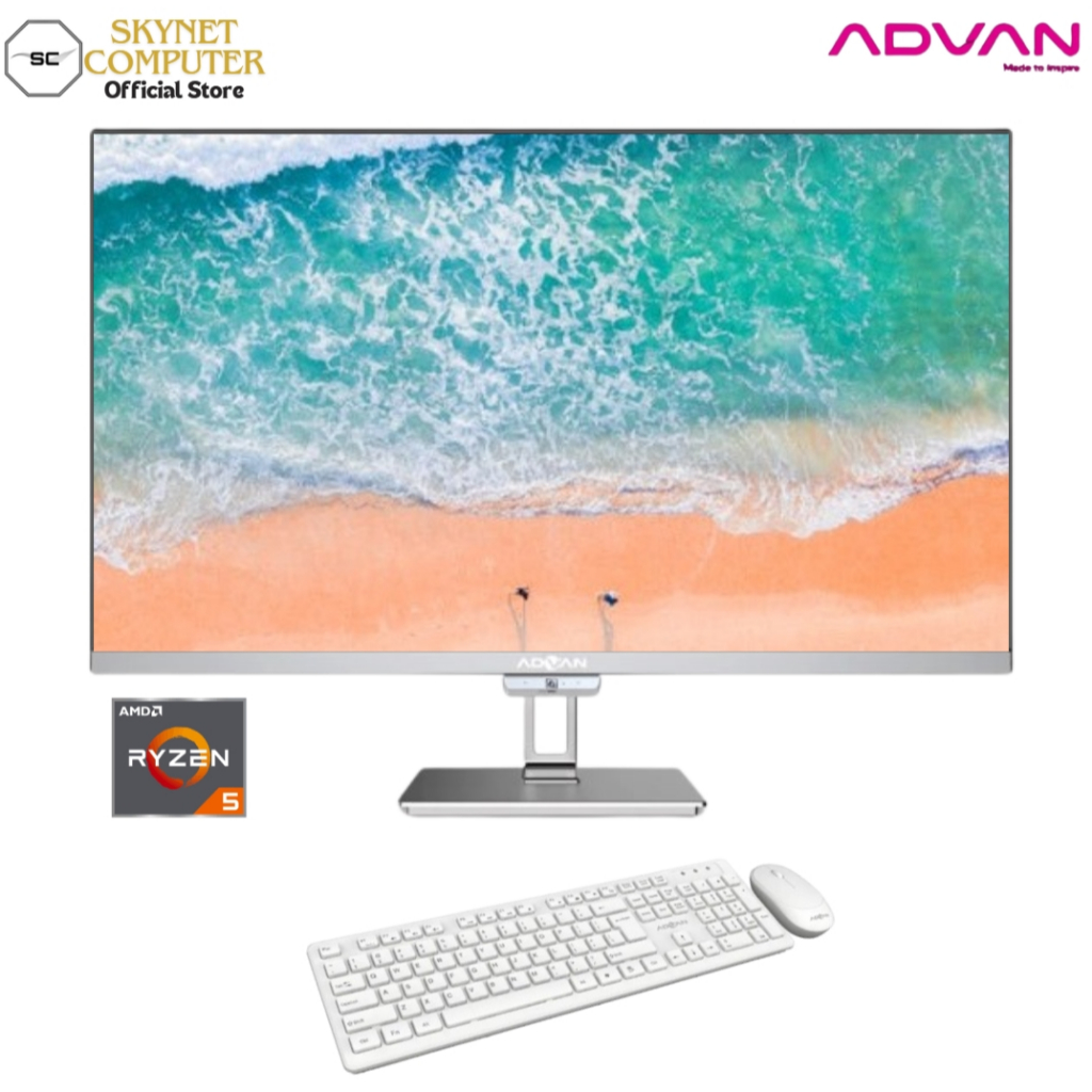 ADVAN One PC AIO All In One PC Amd Ryzen 5 3500u RAM32GB SSD1TB 24'' 99% Srgb Windows 11
