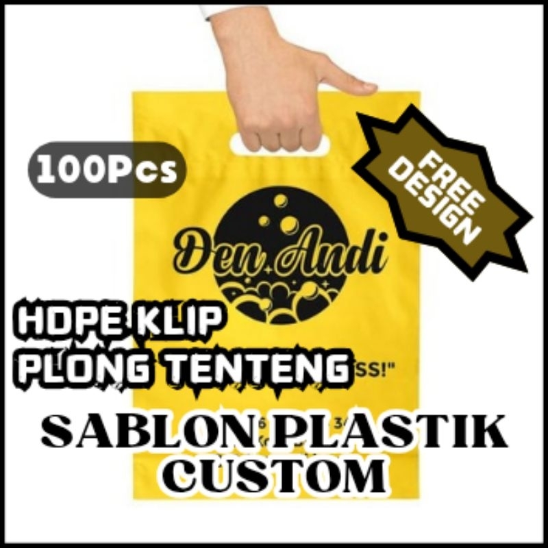 SABLON PLASTIK SHOPPING BAG || FREE DESIGN