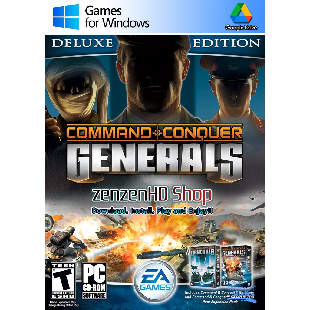 COMMAND & CONQUER GENERALS + ZERO HOUR Deluxe Edition | C&C Command and Conquer Generals Zero Hour I