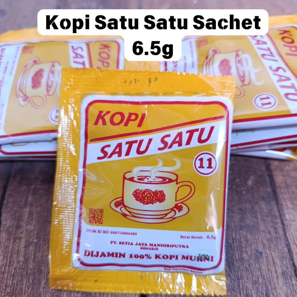 

Kopi Satu-Satu 1 Renteng isi 10 sachet | Kopi Hitam 1 1 Murni Tanpa Gula