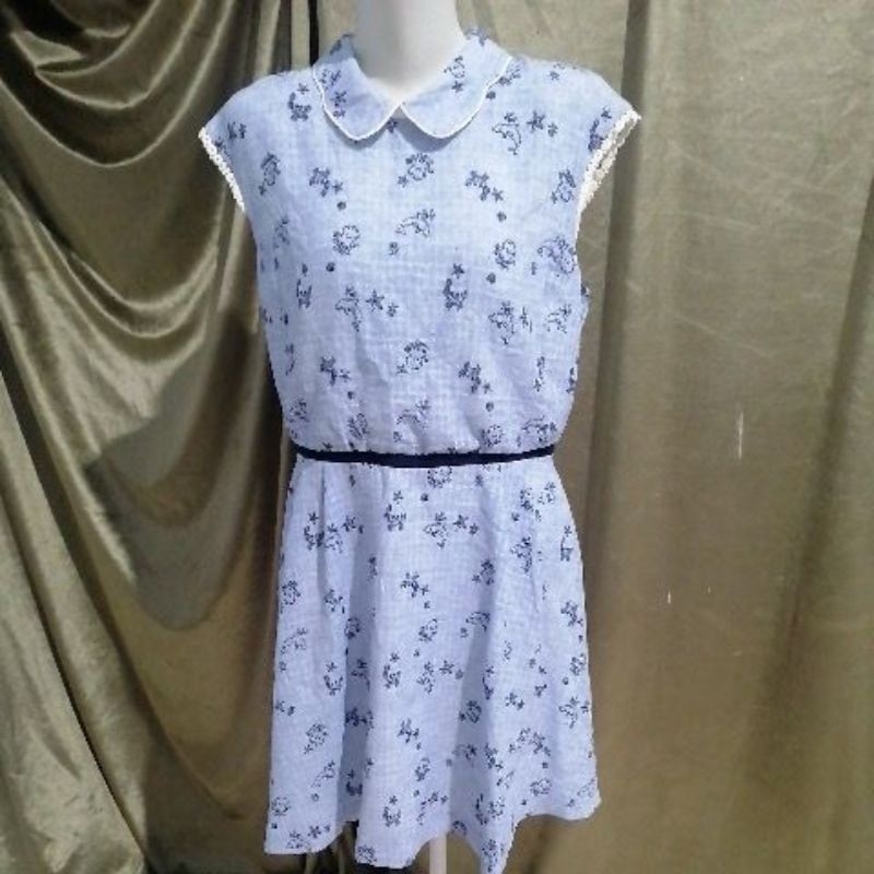 Dress wanita animal printing olive des olive