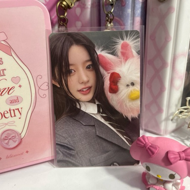 pc illit minju super real me brand film ver boneka doll official photocard