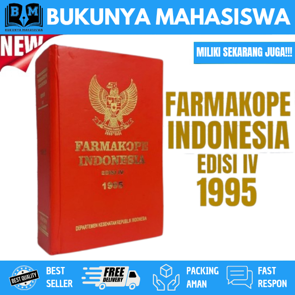 FARMAKOPE EDISI 4 BUKU FARMASI DASAR FARMAKOPE 3 ISO FORMULARIUM NASIONAL ILMU MERACIK OBAT FARMAKOP