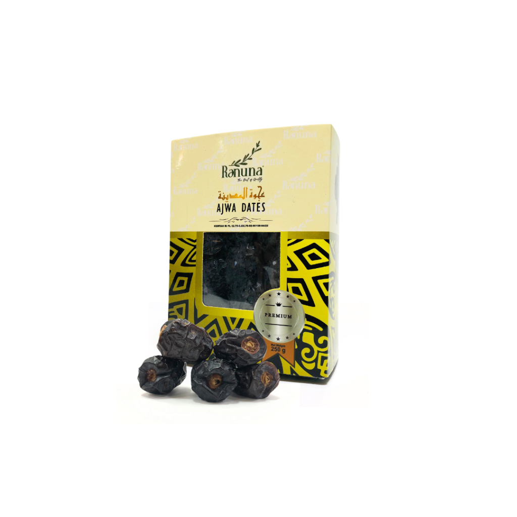 

Raruna Ajwa 250g / Kurma Ajwa Raruna 250g / Oleh oleh Haji dan Umroh