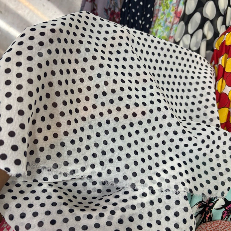 kain ceruty babydoll premium - kain ceruti motif polkadot - kain motif polkadot - kain polkadot - Ka